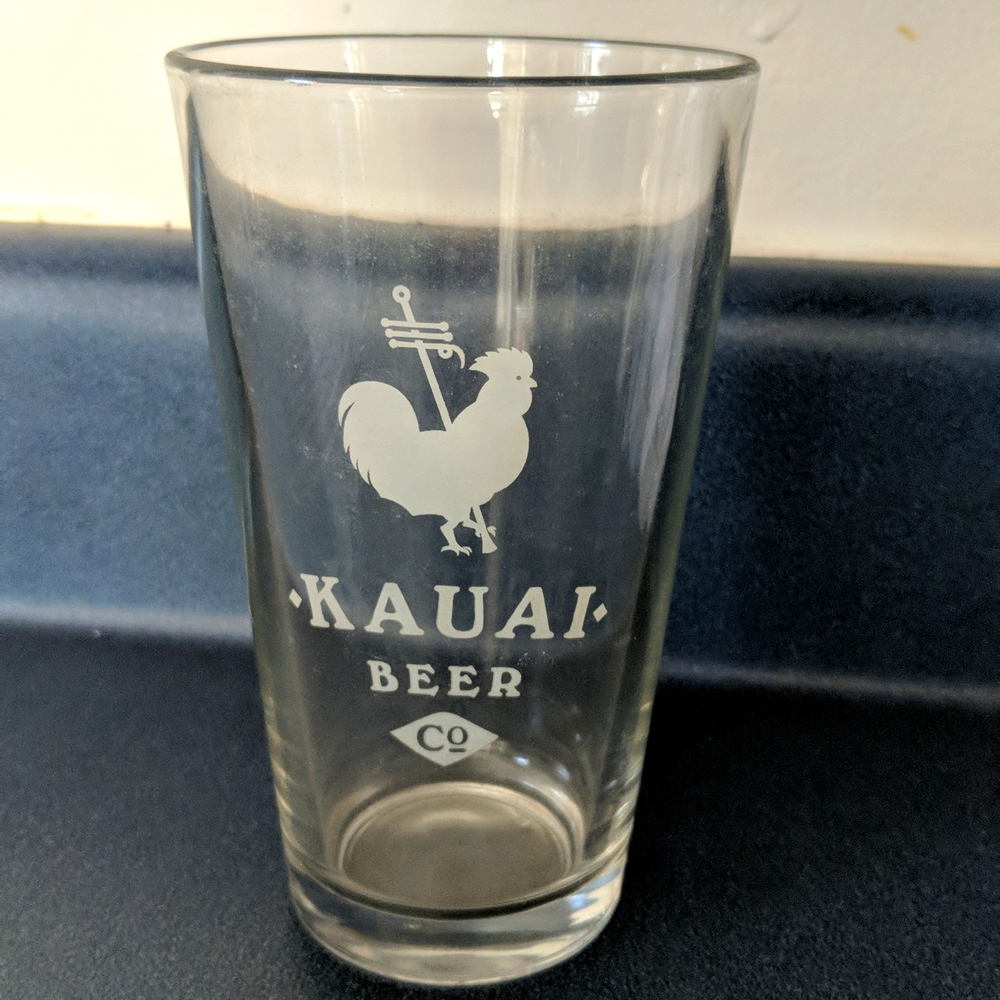 Pint glass from Kauai beer co